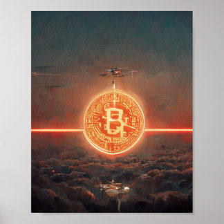 Bitcoin wallpaper poster