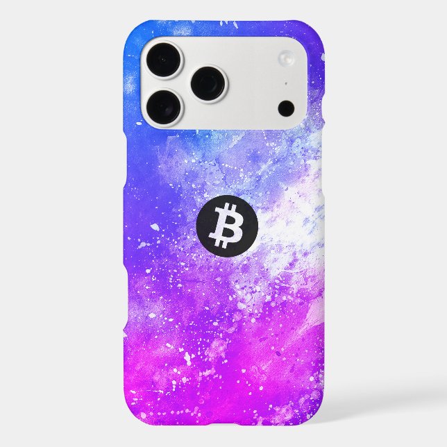 Bitcoin Watercolor (Style 2 - Miami) (Back)