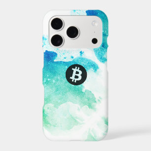 Bitcoin Watercolor (Style 5 - Wave Rider)