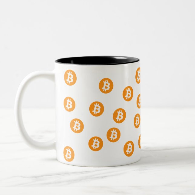 Bitcoin Wave BTC Crypto Token Coffee Mug (Left)