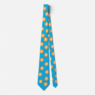 Bitcoin Wave BTC Crypto Token Neck Tie