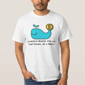 Bitcoin Whale Crypto Investor & BTC Trading Design T-Shirt