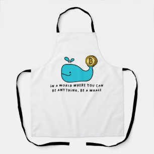 Bitcoin Whale T-Shirt Apron