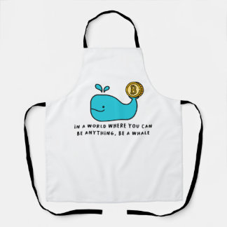 Bitcoin Whale T-Shirt Apron