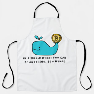 Bitcoin Whale T-Shirt Apron