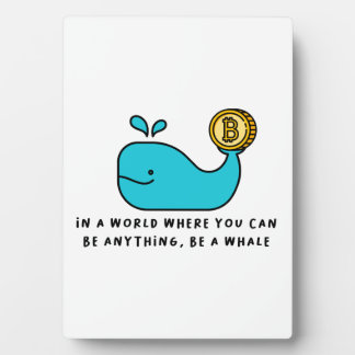 Bitcoin Whale T-Shirt Plaque