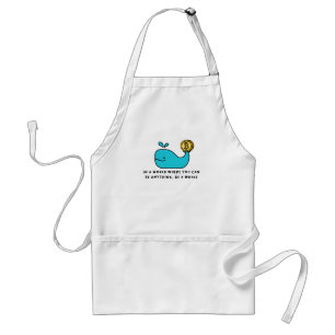 Bitcoin Whale T-Shirt Standard Apron