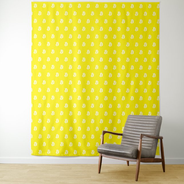 Bitcoin Yellow Tapestry (In Situ)
