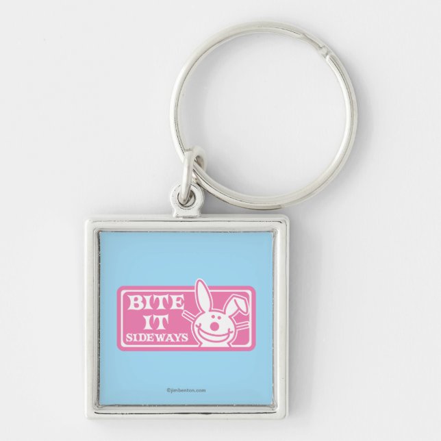 Bite it Sideways Key Ring (Front)