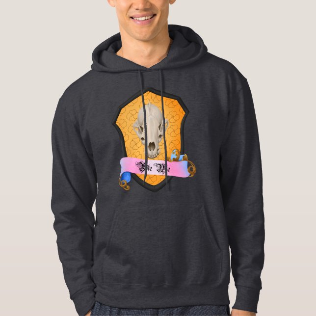 Bite Me Badger Skull Hoodie (Front)