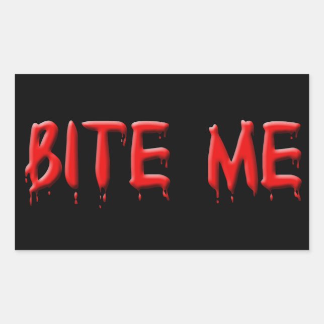 Bite Me Blood Stickers (Front)