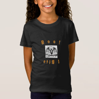 Bite Me, Boo! Kids T-shirt Halloween Theme