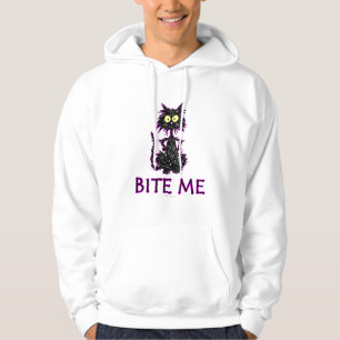 Bite Me! Cat Gift Designs Hoodie