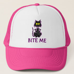 Bite Me! Cat Gift Designs Trucker Hat