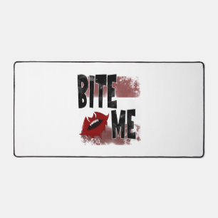 Bite me - Cool Quote - Halloween - Bat Desk Mat