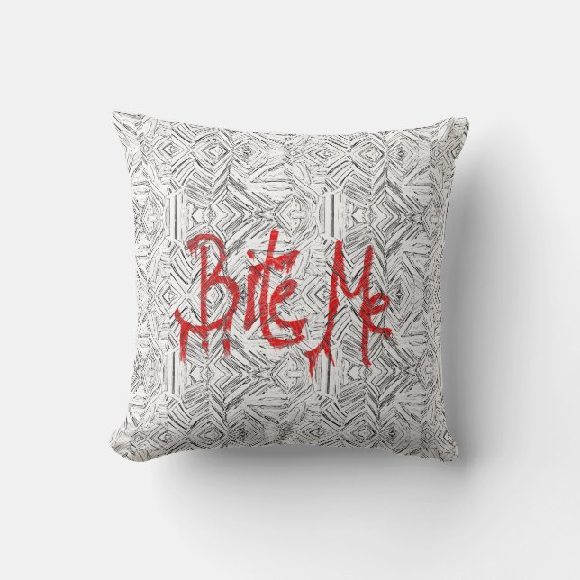 Bite Me Cushion (Front)