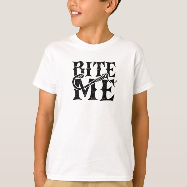 Bite me - fisherman T-Shirt (Front)