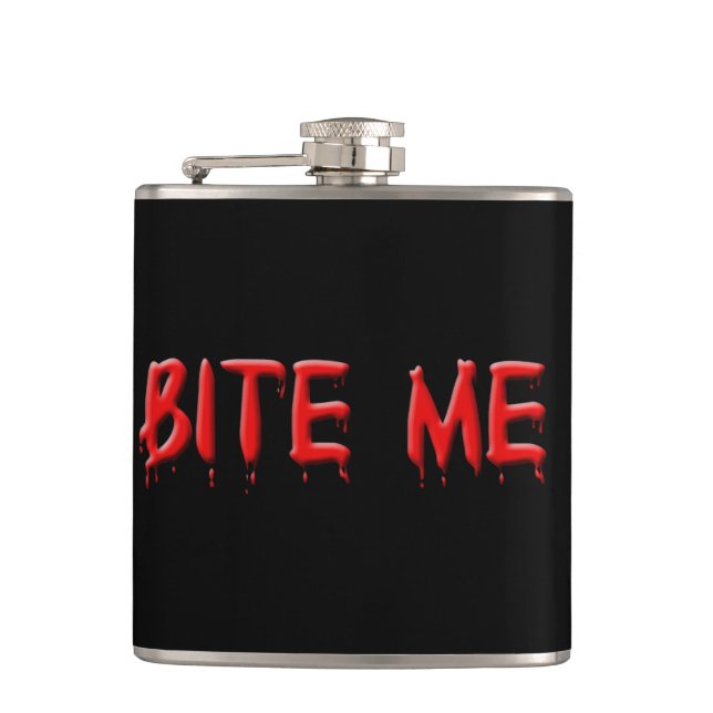 Bite Me Flask (Front)