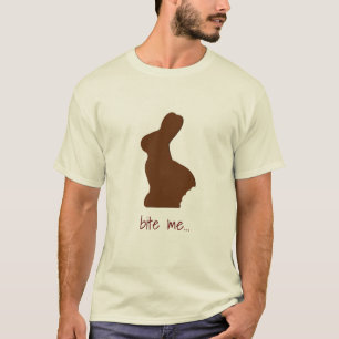 Bite me funny chocolate Easter bunny T-Shirt