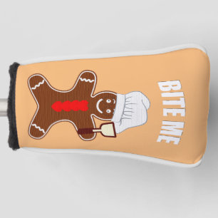 Bite Me Ginger Bread Man Golf Head Cover