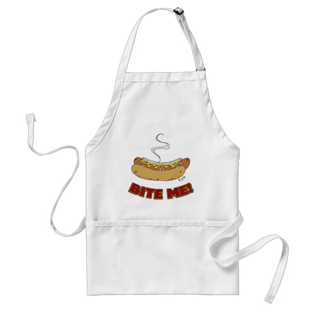 Bite Me - Hot Dog Standard Apron (Front)