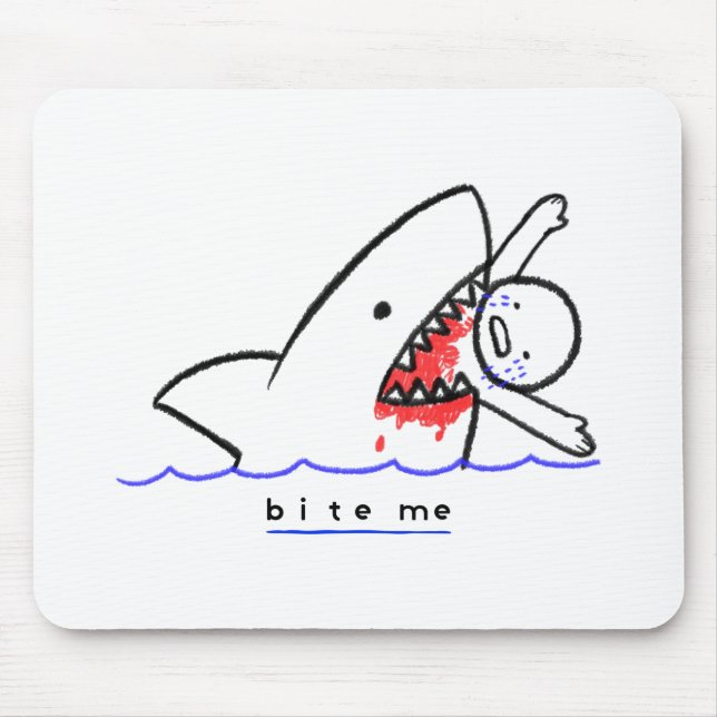 Bite Me Mouse Mat (Front)