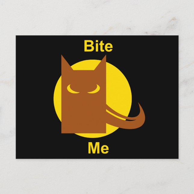 Bite Me Postcard (Front)