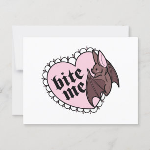 Bite me postcard