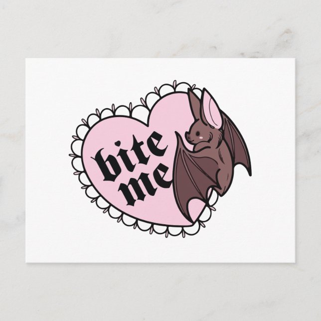 Bite me postcard (Front)