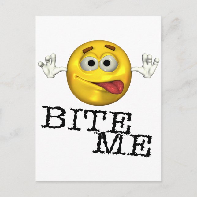 Bite Me! Postcard (Front)