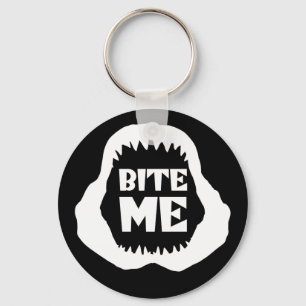 Bite me Quote - Shark Jaws Key Ring