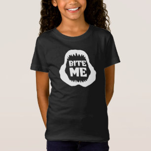 Bite me Quote - Shark Jaws T-Shirt