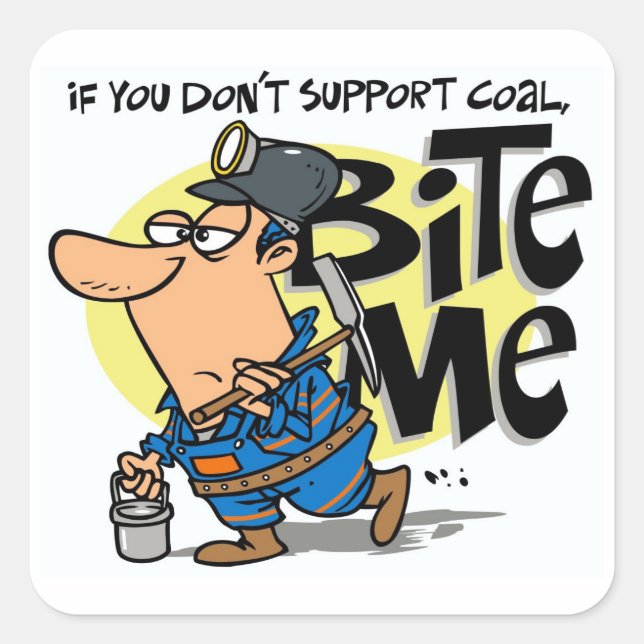 BITE ME SQUARE STICKER (Front)