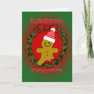 Bite Me, Sugar Cookie Holiday Card