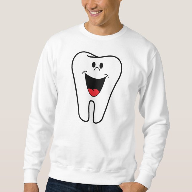"BITE ME" TOOTH SWEATSHIRT (Front)