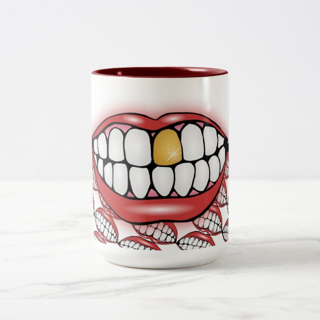 Bite Me Two-Tone Coffee Mug (Center)