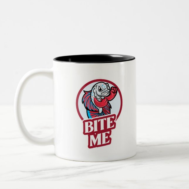 Bite Me Two-Tone Coffee Mug (Left)