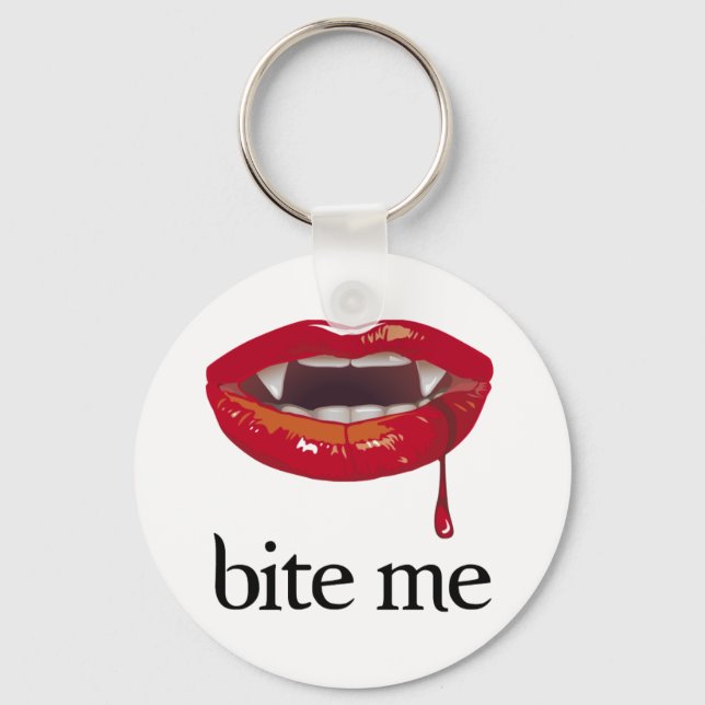 Bite Me Vampire Key Ring (Front)