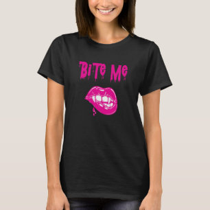 Bite Me Vampire Teeth Halloween Costume T-Shirt
