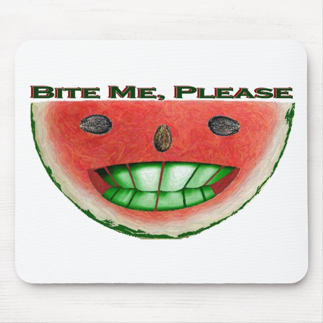 Bite Me Watermelon Mouse Mat (Front)