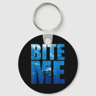 Bite Shark Shirt Sharks Lover Week Awareness Key Ring