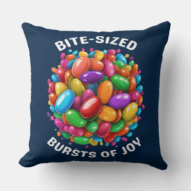 Bite-sized Bursts of Joy Cushion (Front)