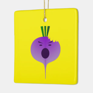 Bite The Angry Turnip by Kenneth Yoncich Ceramic Tree Decoration
