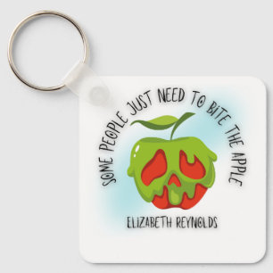 Bite the Apple Key Ring