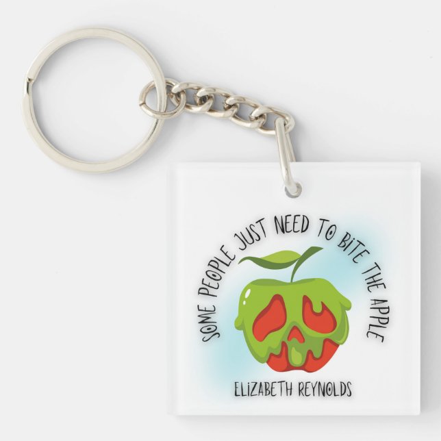 Bite the Apple Shirt Key Ring (Front)