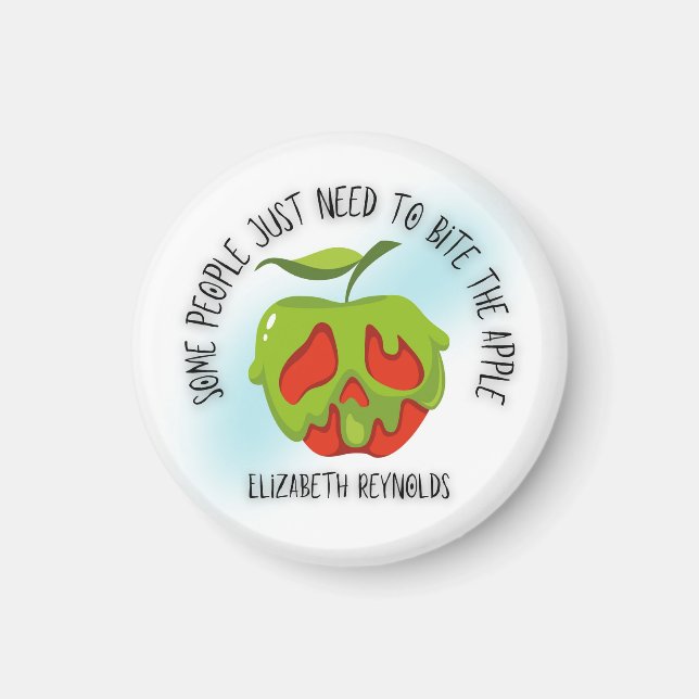 Bite the Apple Shirt Magnet (Front)
