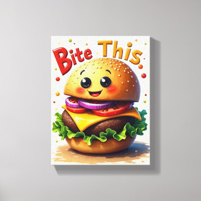Bite This Canvas Print (Front)
