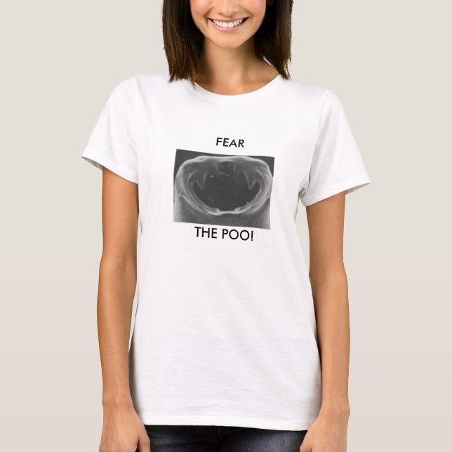Biteme, FEAR , THE POO! - Customised T-Shirt (Front)