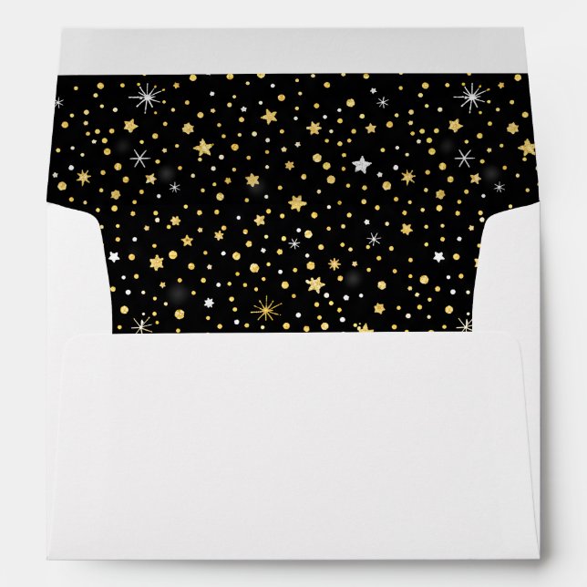 Bites & Bubbly New Years Eve Envelope (Back (Bottom))