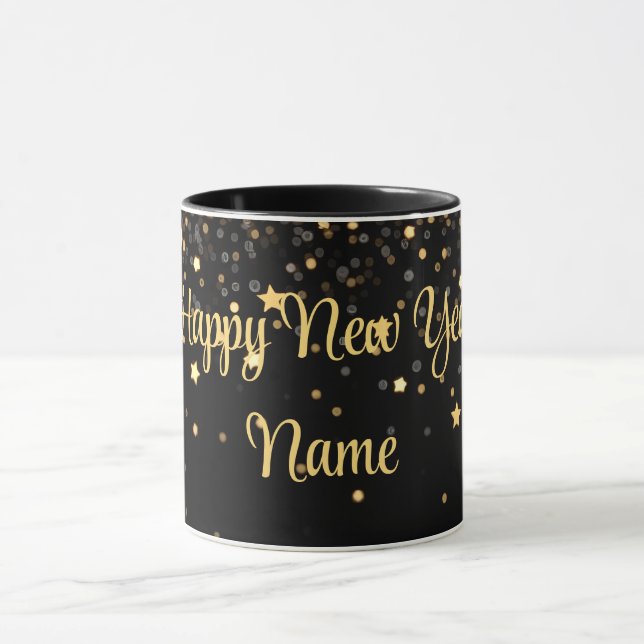 Bites & Bubbly New Years Eve Personalized Mug (Center)